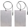 Pair of plate electrodes 22 x 15 cm with cable for SwiSto 3