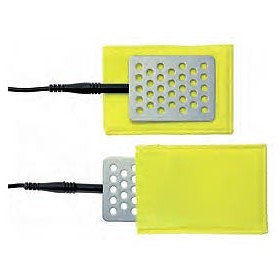 Pair of 8 x 6 cm plate electrodes with plate holder bag and cable for SwiSto 3