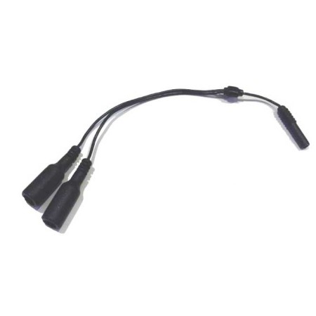 Svart y-kabel för användning av 4-elektrodiga anal - vaginala sonder med enkanalig stimulator
