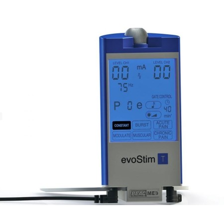 Elettrostimolatore antalgico e muscolare a due canali tens e nms beac evostim t