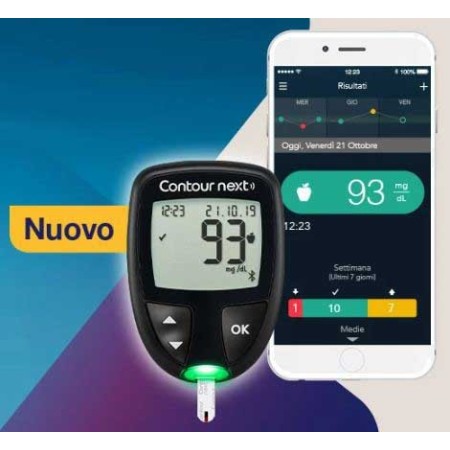 Contour next, strumento per il monitoraggio della glicemia