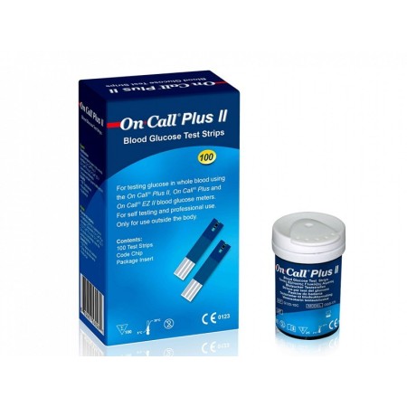 Glukosestrimler - pakke med 100 strimler - pakke med 100 stk.