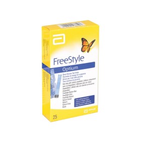 Abbott Freestyle Optium Glucosestrips - Pack 25 stuks.