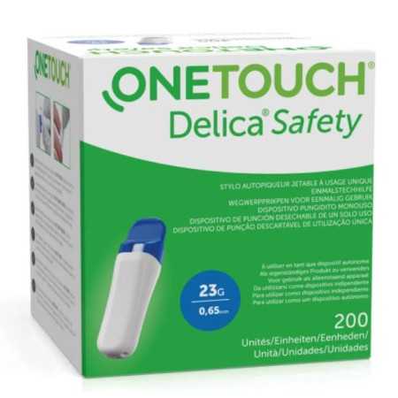 OneTouch Delica Einweg-Sicherheitslanzierung 23g - 200Stk.