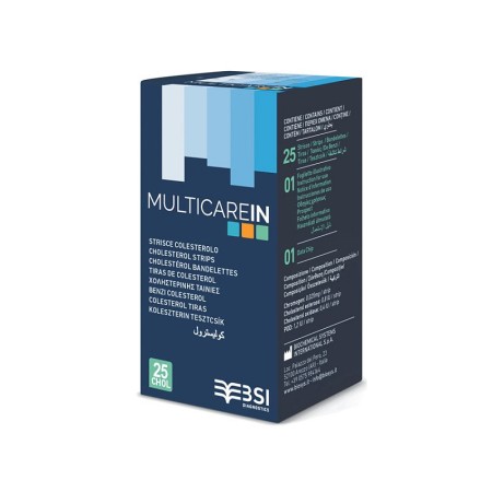 Cholesterolové proužky pro multicare – 25 proužků