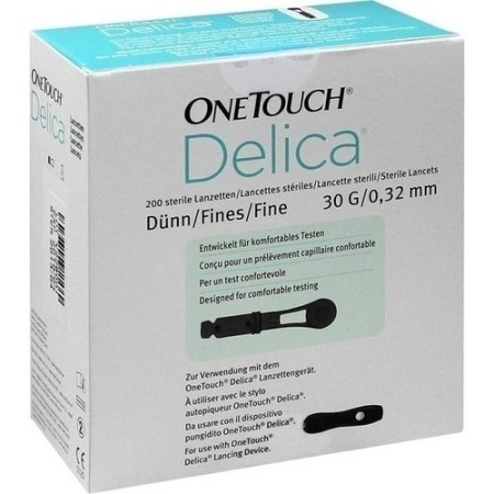 Lancetas de punción onetouch delica 200 uds.