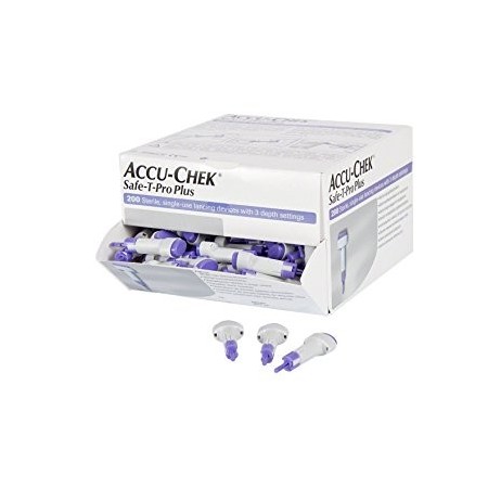 Accuchek safe t-pro plus - lancete de unică folosință 200 buc.