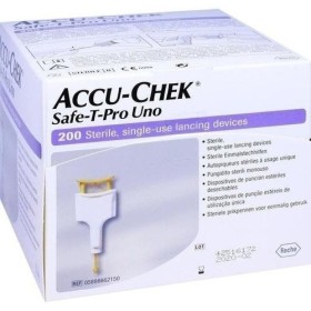 Accuchek SAFE T-PRO UNO - Eldobható kéz 200 db.