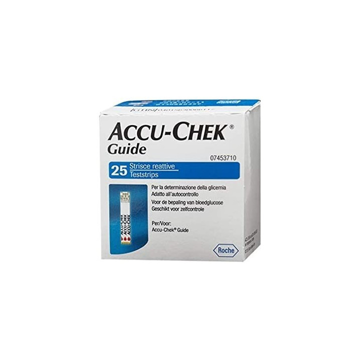 Accu-Check Guide vércukorszintmérő tesztcsíkok – 25 db