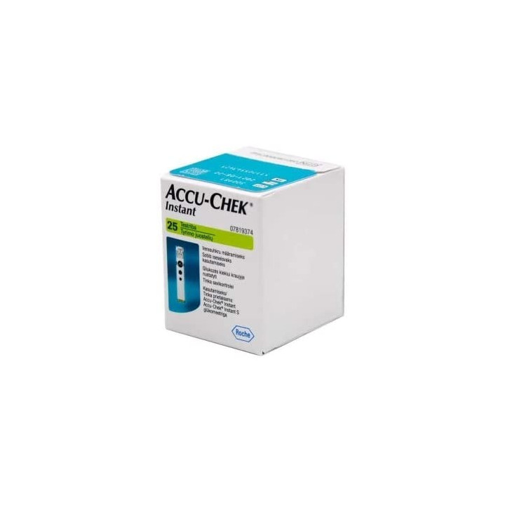 25 de benzi pentru glucometrul Accu-Chek Instant