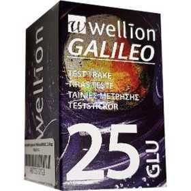 Wellion GALILEO GLU testovací proužek na hladinu glukózy v krvi - 25 ks.