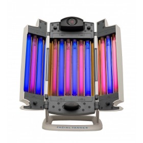 Lampada abbronzante viso trifacciale 12 tubi gb9215 turbo power ad alto rendimento