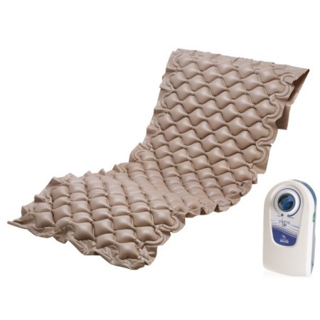 Kit antidecubito piuma up con materassino e compressore con regolazione