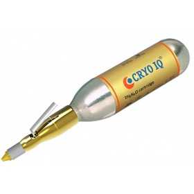 Dispositivo de contacto CRYO IQ DERM 3mm - 25g de gas N2O - Válvula de control - punta de vidrio fija