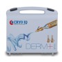 CRYO DERM IQ spray device kit (1-6mm) + 3mm + 5 mm contact - 25g N2O gas - Regelventiel - vaste glazen tip