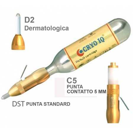 Dispositivo CRYO IQ PRO - Sistema Mixto TRIPLE -1 Spray + 1 Contacto + Dermatoloico - Gas 25 g