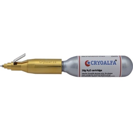 Dispozitiv de crioterapie cryoalfa perfect - vârf fix cu gaz de 16 g