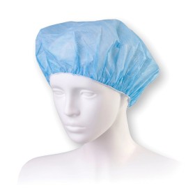 Casquette ronde DONA avec élastique en viscose non tissé perforé - 100 pcs.