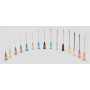 Aiguilles hypodermiques stériles dispofine 23g 0,6 x 25 mm bleues - 100 pièces.