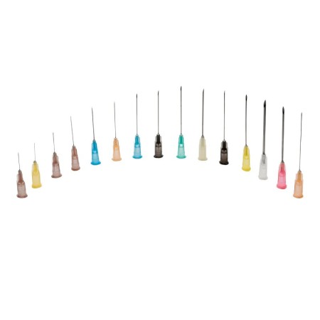 Sterilné 22g hypodermické ihly dispofine 0,7 x 40 mm čierne - 100 ks.