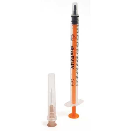 Seringue à insuline dicoSULIN 1 ml - 27G 0,4 x 13 mm - 100 pcs.