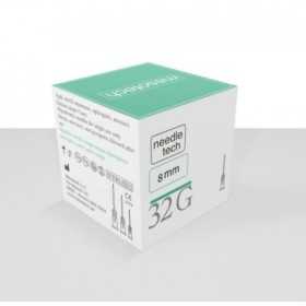 Needletech - Aghi Mesoterapia sterili - 32G Lunghezza 8mm - 100 AGHI
