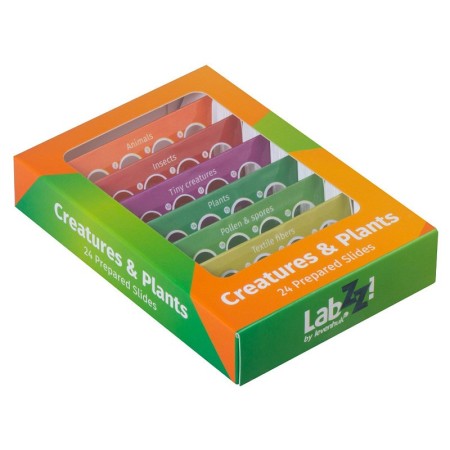 Levenhuk labzz cp24 set of prepared slides plants and animals