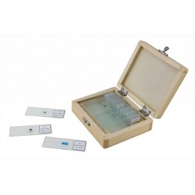 Set of 25 prepared microscope slides