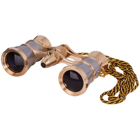 Binocolo da teatro levenhuk broadway 325f (con luce led e cordoncino da collo)