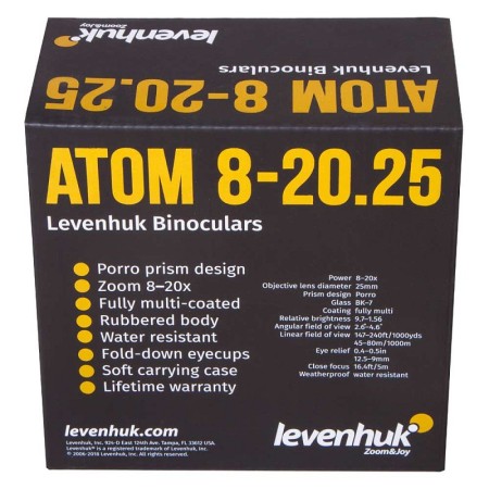 Jumelles levenhuk atom 8–20x25