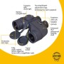 Levenhuk nelson 7x50 binoculars with reticle and compass