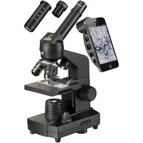 Bresser National Geographic 40–1280x Mikroskop mit Smartphone-Halterung