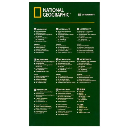 Bresser national geographic 40–1280x mikroskop mit smartphone-halterung