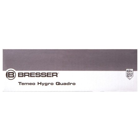 Bresser temeo hygro quadro thermometer & hygrometer, schwarz