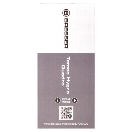 Bresser temeo hygro quadro thermometer & hygrometer, black