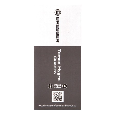 Estación meteorológica bresser temeo hygro quadro, negro