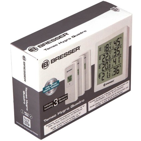 Bresser temeo hygro quadro wetterstation, schwarz