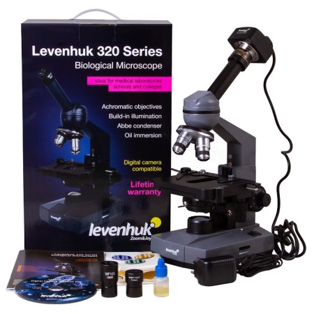 Microscopio monocular digital levenhuk d320l plus 3.1m