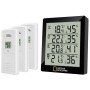 Bresser national geographic thermo-hygrometer met 4 onafhankelijke metingen, zwart
