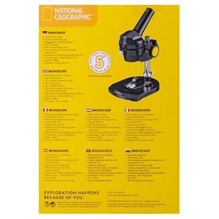 Microscope monoculaire bresser national geographic 20x