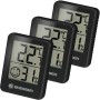 Bresser temeo hygrometer set van 3, zwart