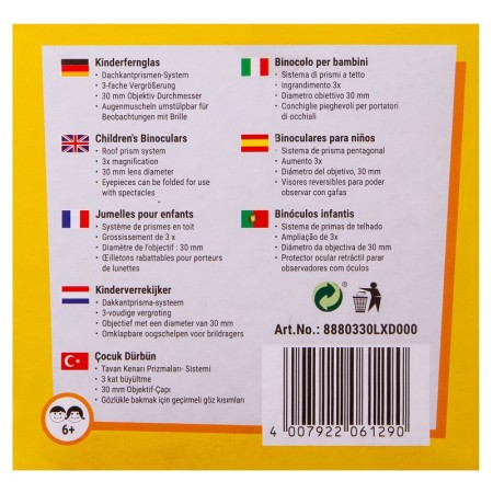 Prismáticos infantiles bresser junior 3x30