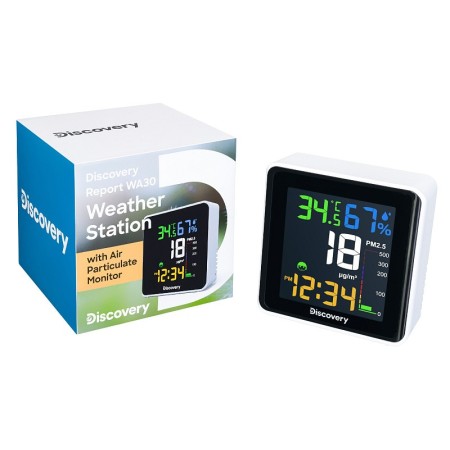 Stația meteo levenhuk discovery report wa30 cu monitor de particule în suspensie