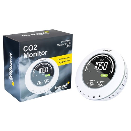 Detector de co₂ levenhuk wezzer plus lp90