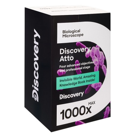 Microscopio digital polar levenhuk discovery atto con libro