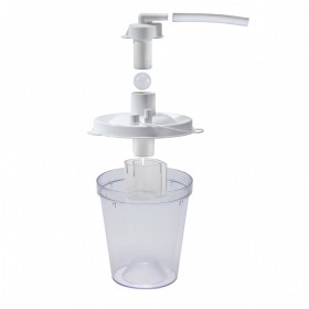 New 800 cc replacement jar for VacuAid Devilbiss complete with built-in filter