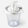 New 800 cc replacement jar for VacuAid Devilbiss complete with built-in filter