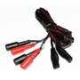 Par de cables para electroestimuladores beac
