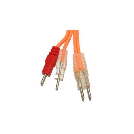 Compex fluoreszierendes orangefarbenes kabel