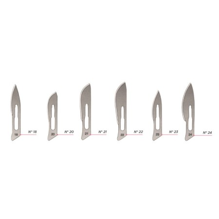 10 scalpels chimo stériles jetables en acier au carbone - chiffres au choix, produit figure 10